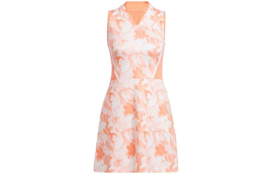Adidas Adidas Sleeveless Dress Japan Version Women's Orange