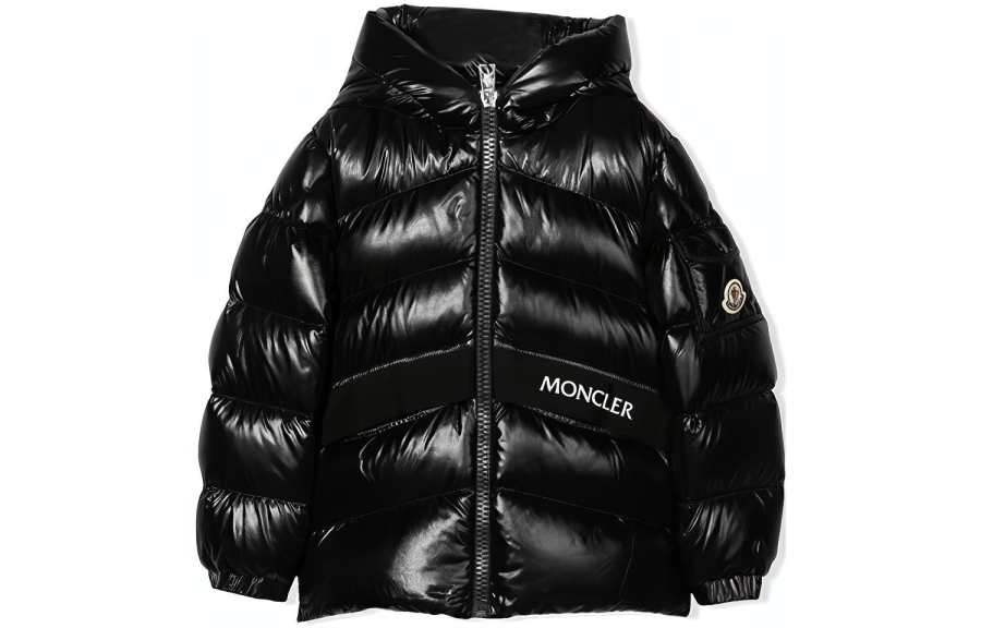 Moncler Moncler Down Jacket Black Kids'