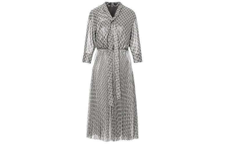 KARL LAGERFELD / Karl Lagerfeld Jeans Long Sleeved Dress Women's Silver