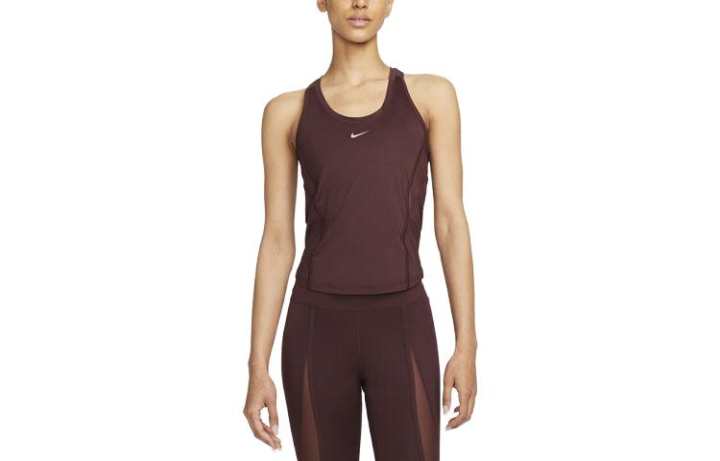Nike Nike Dri Fit Sleeveless Sports Shirts Women's Brown Halter Neck