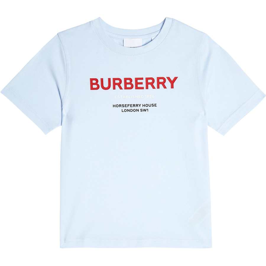 Burberry Kids T Shirts Crew Neck Moderate