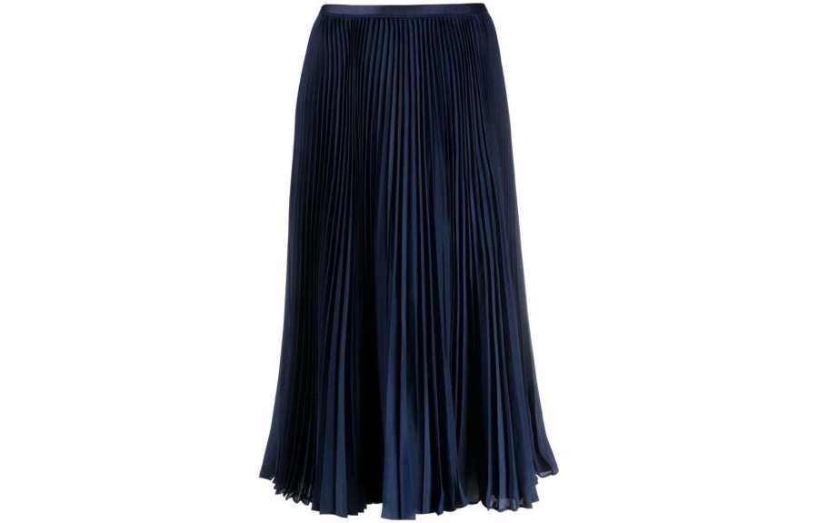 Polo Ralph Lauren 【Previous Season】high-waisted pleated midi skirt