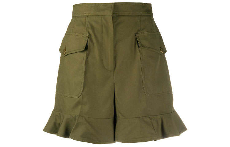 Alexander McQueen Cargo Shorts Women's Green Moderate