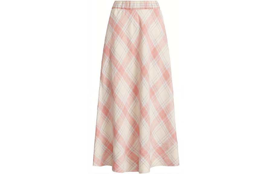 Polo Ralph Lauren FW22 Casual Long Skirt Women's Pink