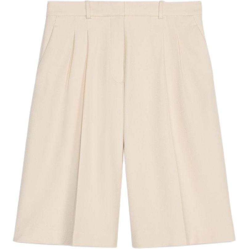 ZARA ZW Casual Shorts Women's Raw White