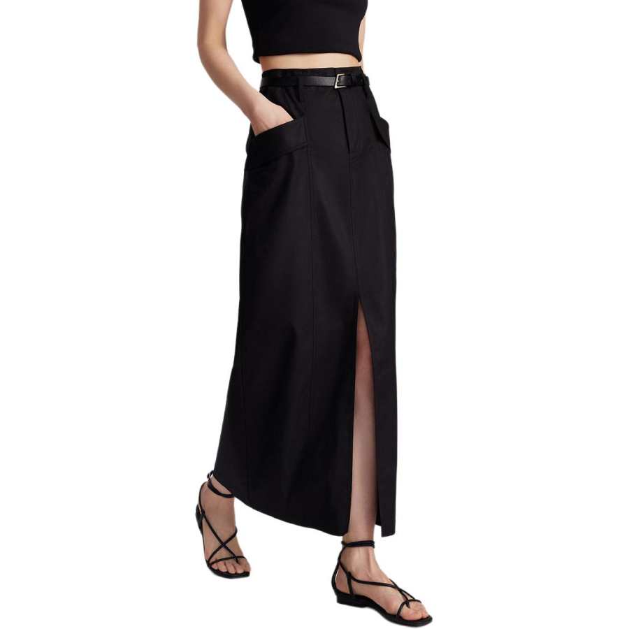 ELLE Casual Long Skirt Women's Clothing