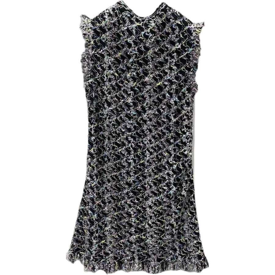 CHANEL Sleeveless Dress Women's Black