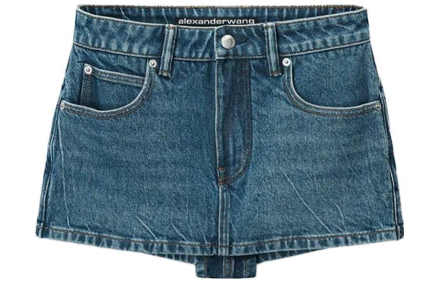 Alexander Wang Alexander Wang Mid Waisted Denim Skort
