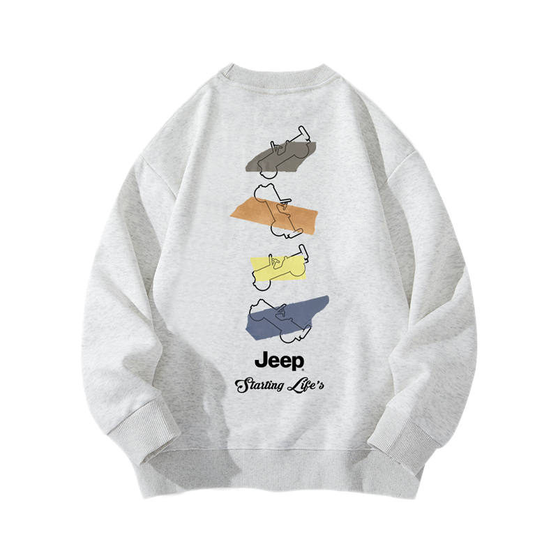 Jeep Grade School Sweatshirts Crew Neck Moderate