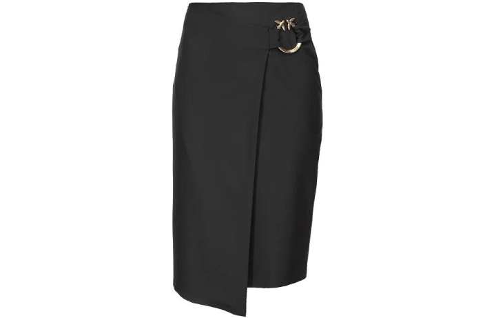 PINKO PINKO Love Birds Buckle Pencil Skirt