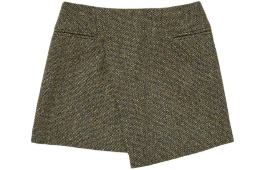 Auralee Casual Short Skirts Women's Olive