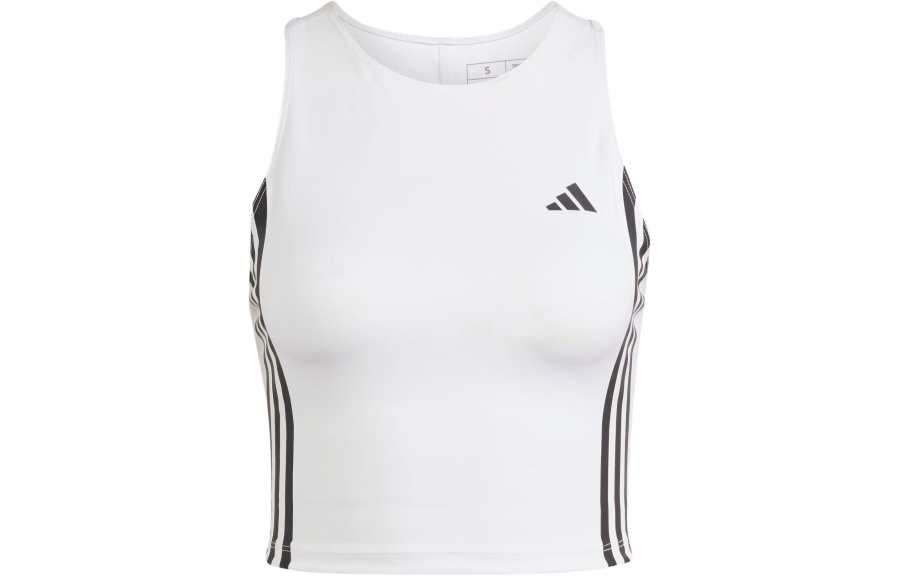 Adidas Adidas Own The Run 3 Stripes Tank Top Sport Vests Women's White