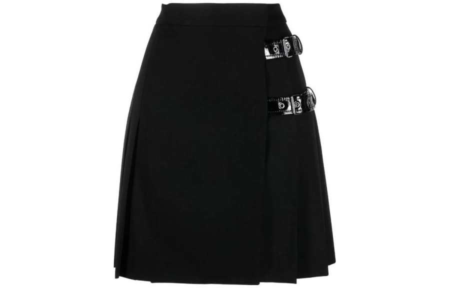 MOSCHINO Buckled Pleated Miniskirt