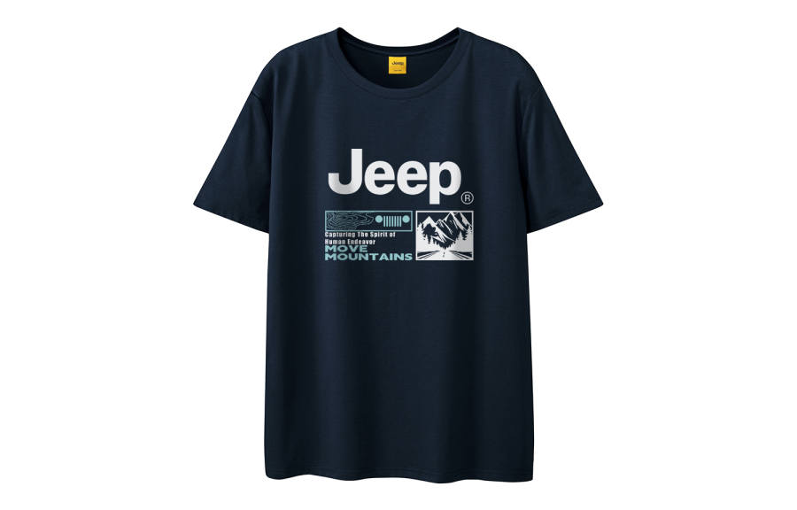 Jeep T Shirts Unisex Crew Neck Moderate Straight Fit