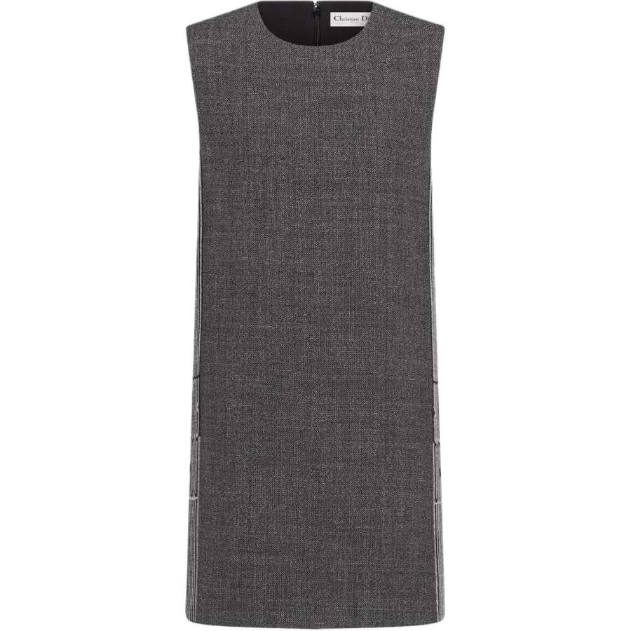 DIOR SS25 Sleeveless Dress Women's Gray