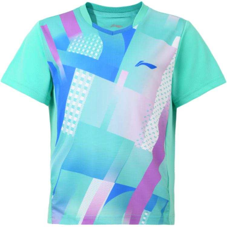 Li-Ning Li Ning Kids T Shirts V Neck Moderate