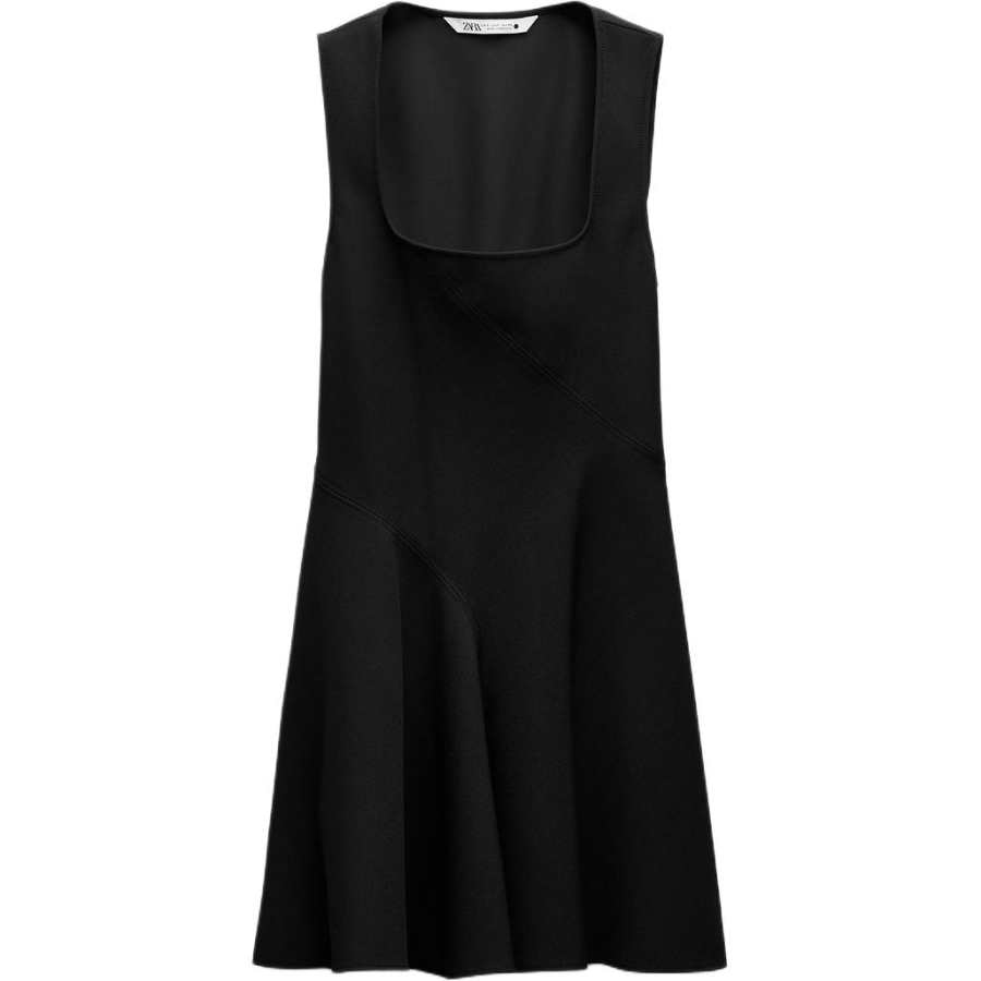 ZARA Sleeveless Dress Women's Black