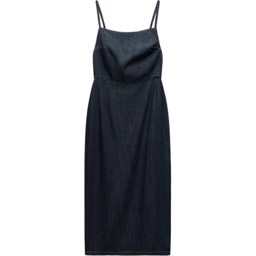 ZARA Slip Dress Women's Dark Indigo Cyan