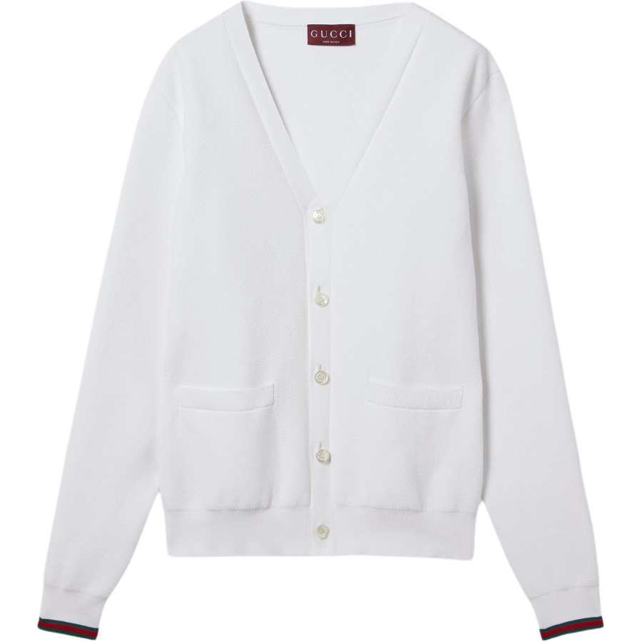Gucci Cotton piquet knit cardigan