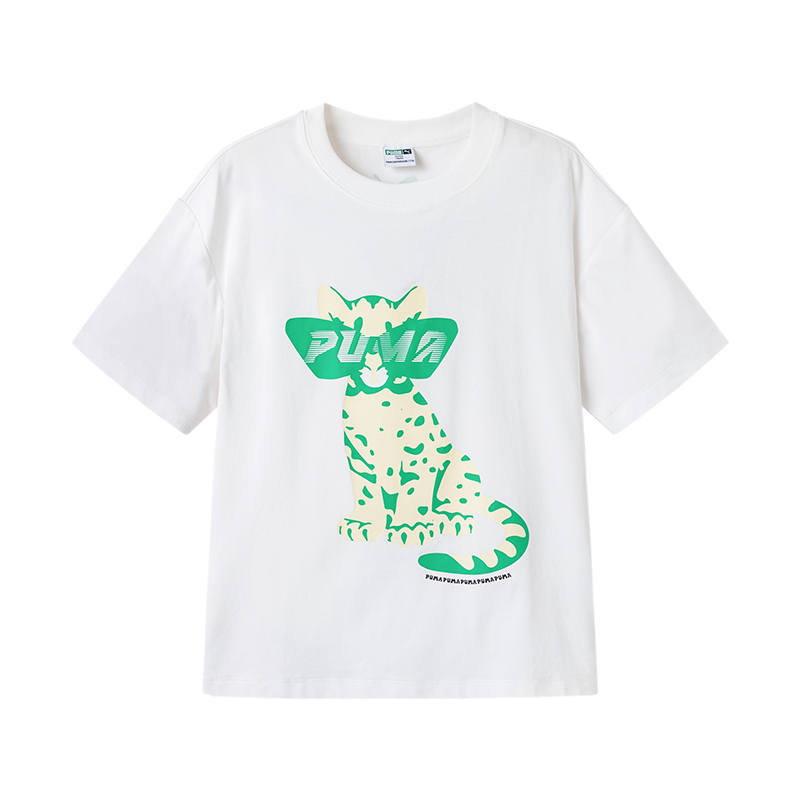 PUMA Kids T Shirts Crew Neck Moderate
