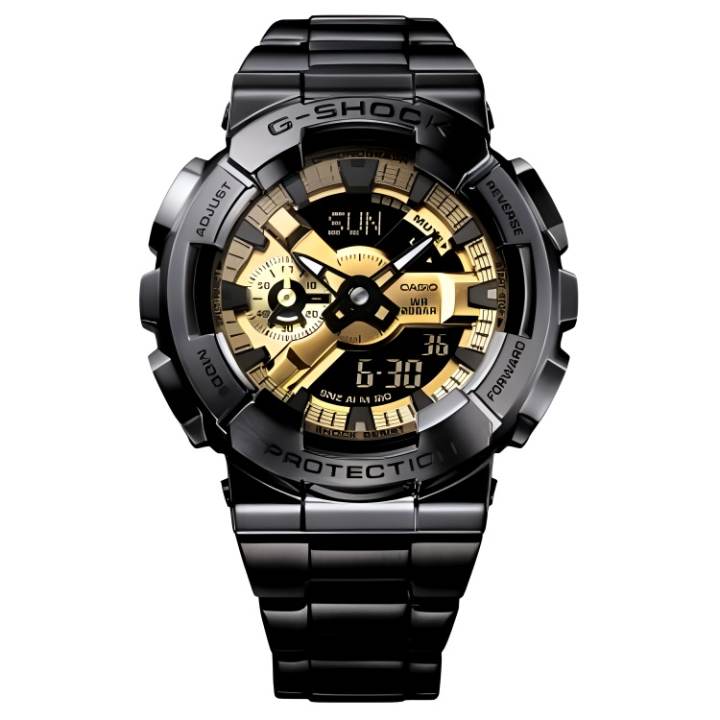 CASIO CASIO G STEEL Collection Dual Display Disk Quartz Movement Stainless Steel Strap Watch Men's Watches