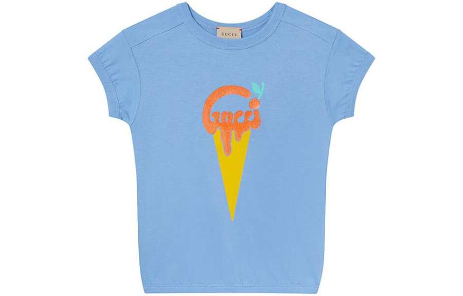 GUCCI Kids T Shirts Crew Neck Moderate