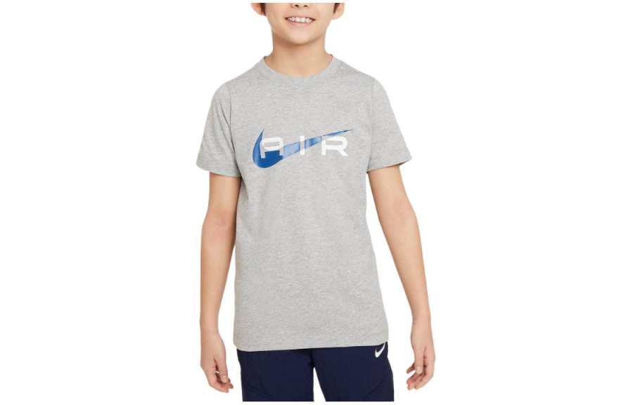 Nike Nike T Shirt Dark Grey Heather/court Blue Kids'