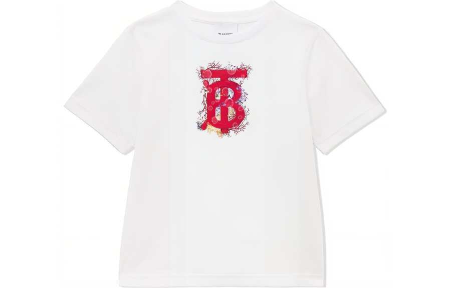 Burberry T Shirt SS23 White Kids'