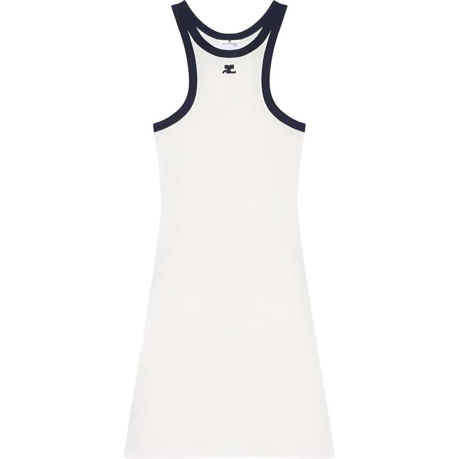 COURREGES Sleeveless Dress Women's White