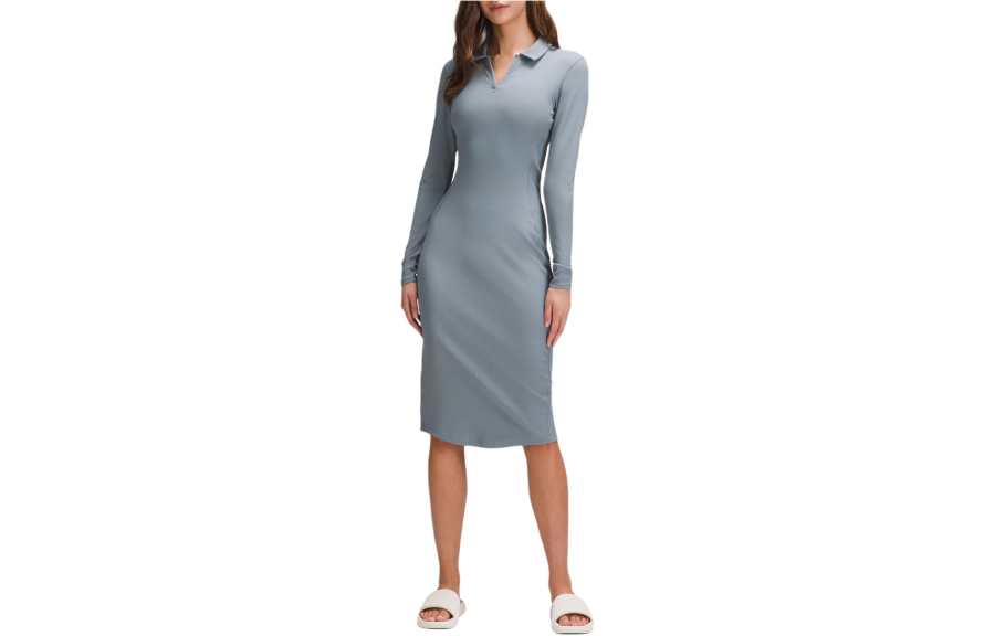 Lululemon Long Sleeved Dress Women's Belgian Blue