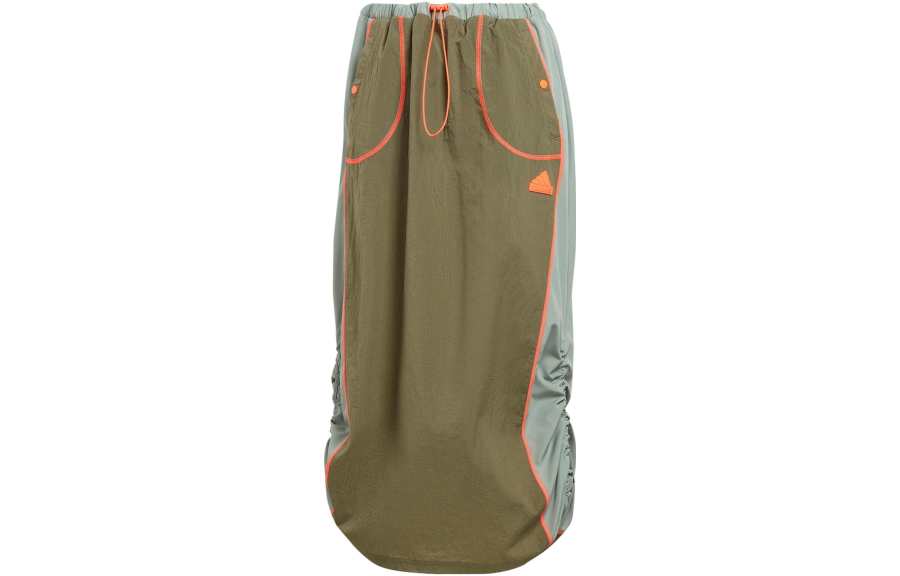 Adidas Adidas Casual Long Skirt Women's Strata Olive Green