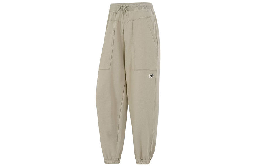 PUMA Sports Pants Women's Khaki Moderate