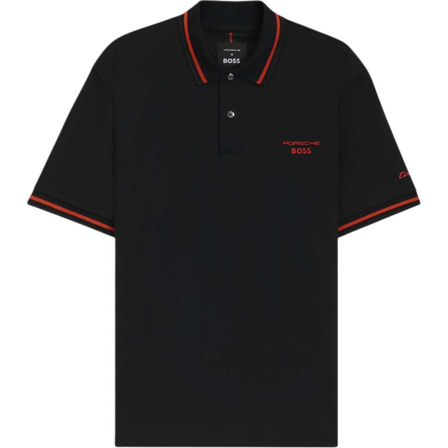 Hugo Boss contrasting-trim polo shirt