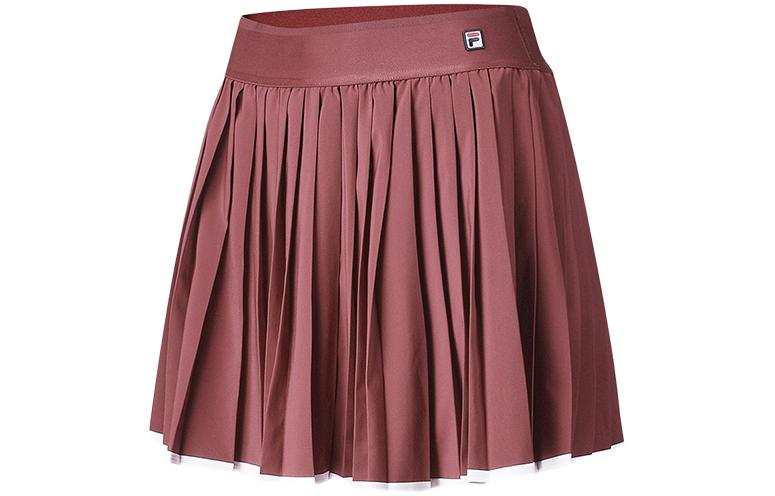 FILA SS24 Casual Short Skirts Women's Wine Red