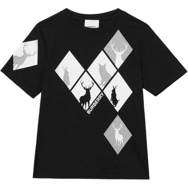 Burberry T Shirt FW22 Black Kids'