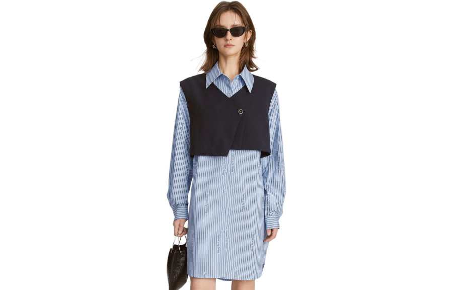 ELLE ELLE Casual Suit Women's Multicolor Stripes