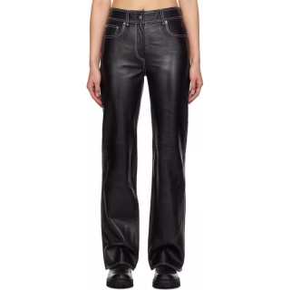 STAND STUDIO Leather Pants Women's Black