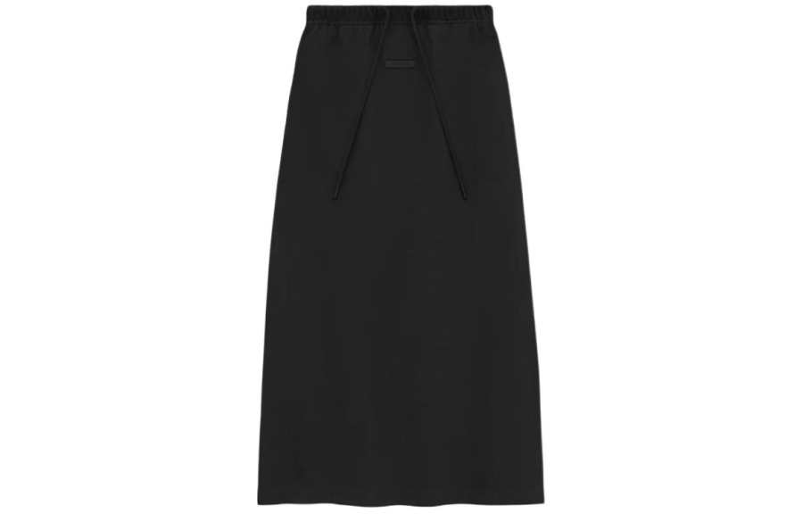 Fear Of God Essentials SS24 Drop2 Women'ss Long Skirt Casual Long Skirt Women's Jet Black/Jet Black