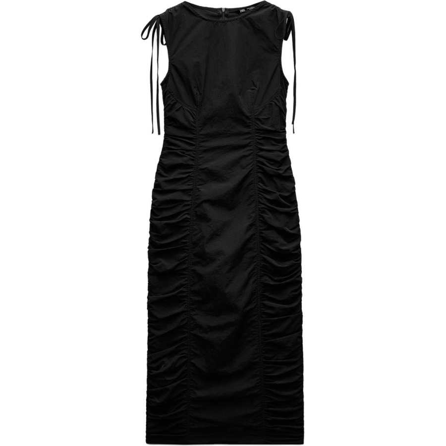 ZARA Trf Sleeveless Dress Women's Black