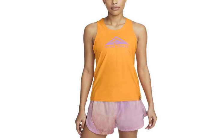 Nike Nike Sleeveless Sports Shirts Women's Orange Other