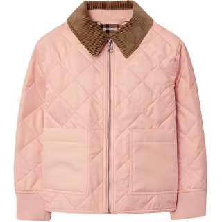 Burberry Puffer Jacket Coral Rose Kids'
