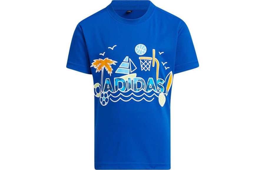 Adidas Adidas T Shirt Summer Blue Kids'
