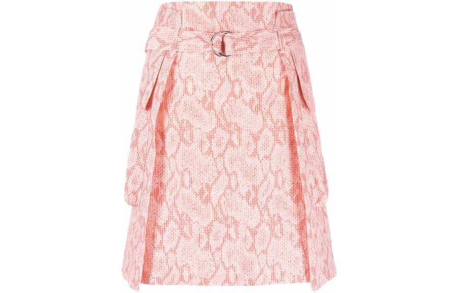 KENZO SS22 Casual Long Skirt Women's Pink