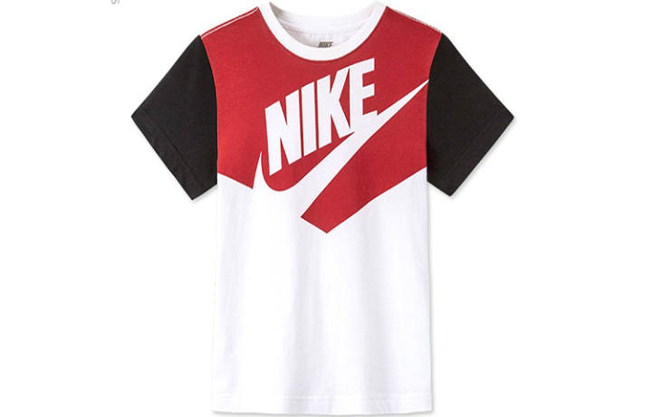 Nike Nike T Shirt Kids' Pure White/Preppy Red