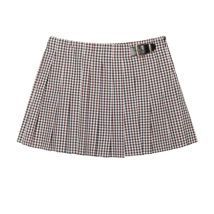MIU MIU 【Previous Season】gingham check miniskirt