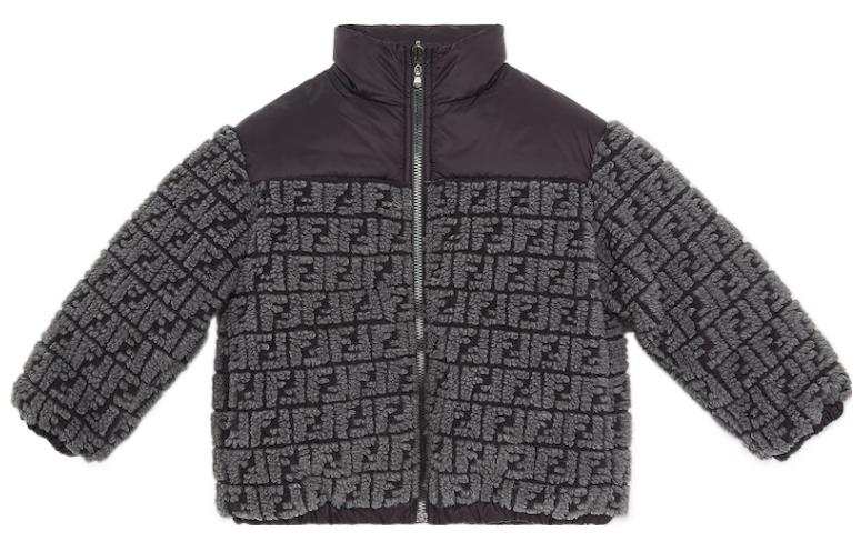 FENDI FW23 Down Jacket Kids' Dark Gray