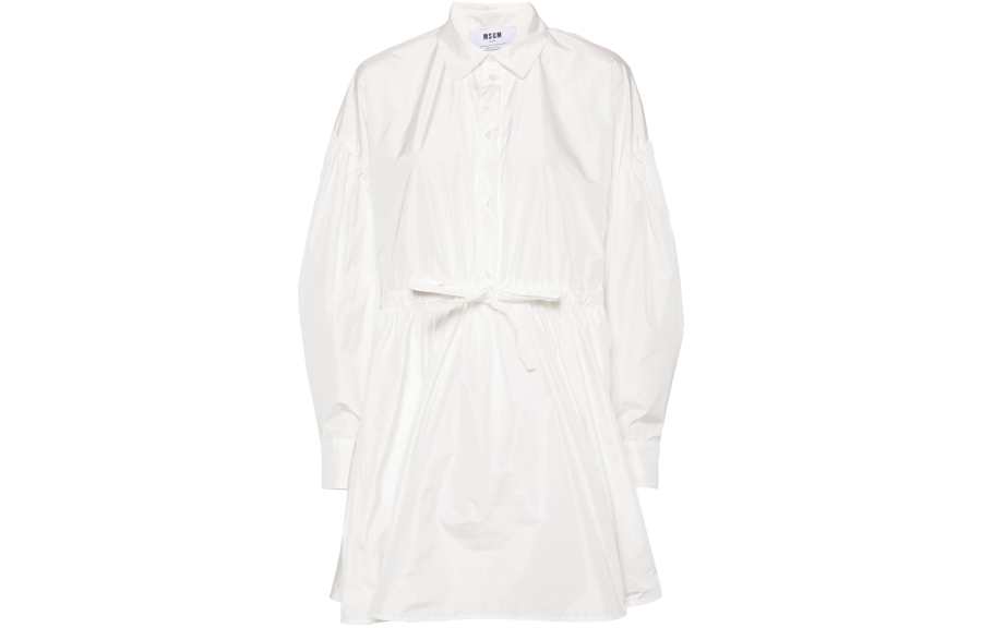 MSGM MSGM Long Sleeved Dress Women's Ecru