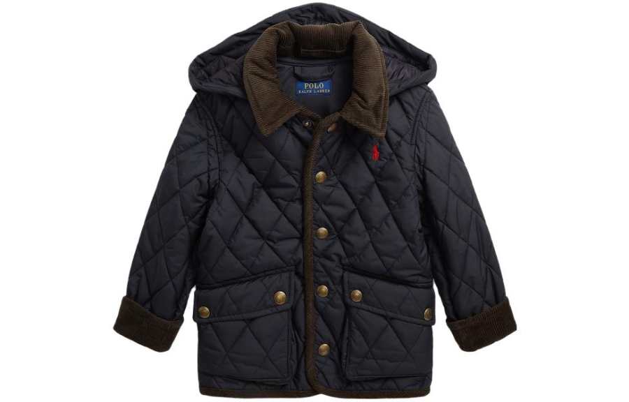 Polo Ralph Lauren Padded Jacket FW23 Black Kids'