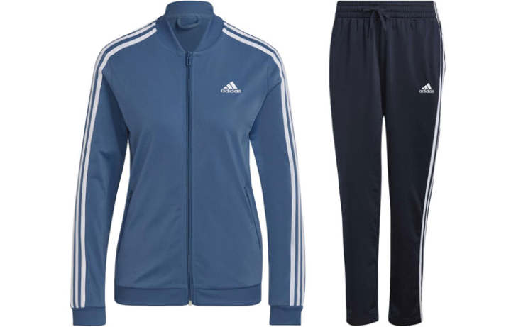 Adidas Adidas Essentials 3 Stripes Tracksuit Casual Suit Women's
