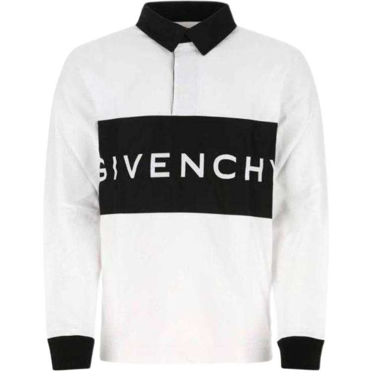 Givenchy Givenchy Polo Shirts Men's White Polo Collar Moderate Straight Fit